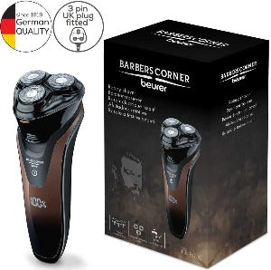 Rotary Shaver. 3 spring loaded dual-ring shaver head. Additional 2-in-1 beard styler - HR 8000